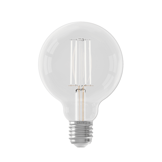 Calex Filament LED Lamp - E27 - G95 - Clear - 4.5W - Dimmable