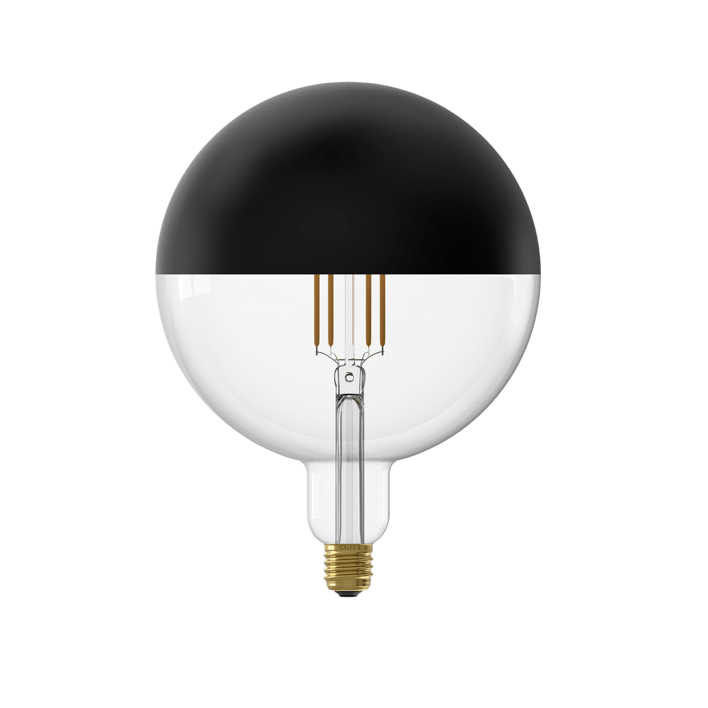 Calex Top mirror Bulb - E27 - Filament - Kalmar - Black -WarmWhite- 6W