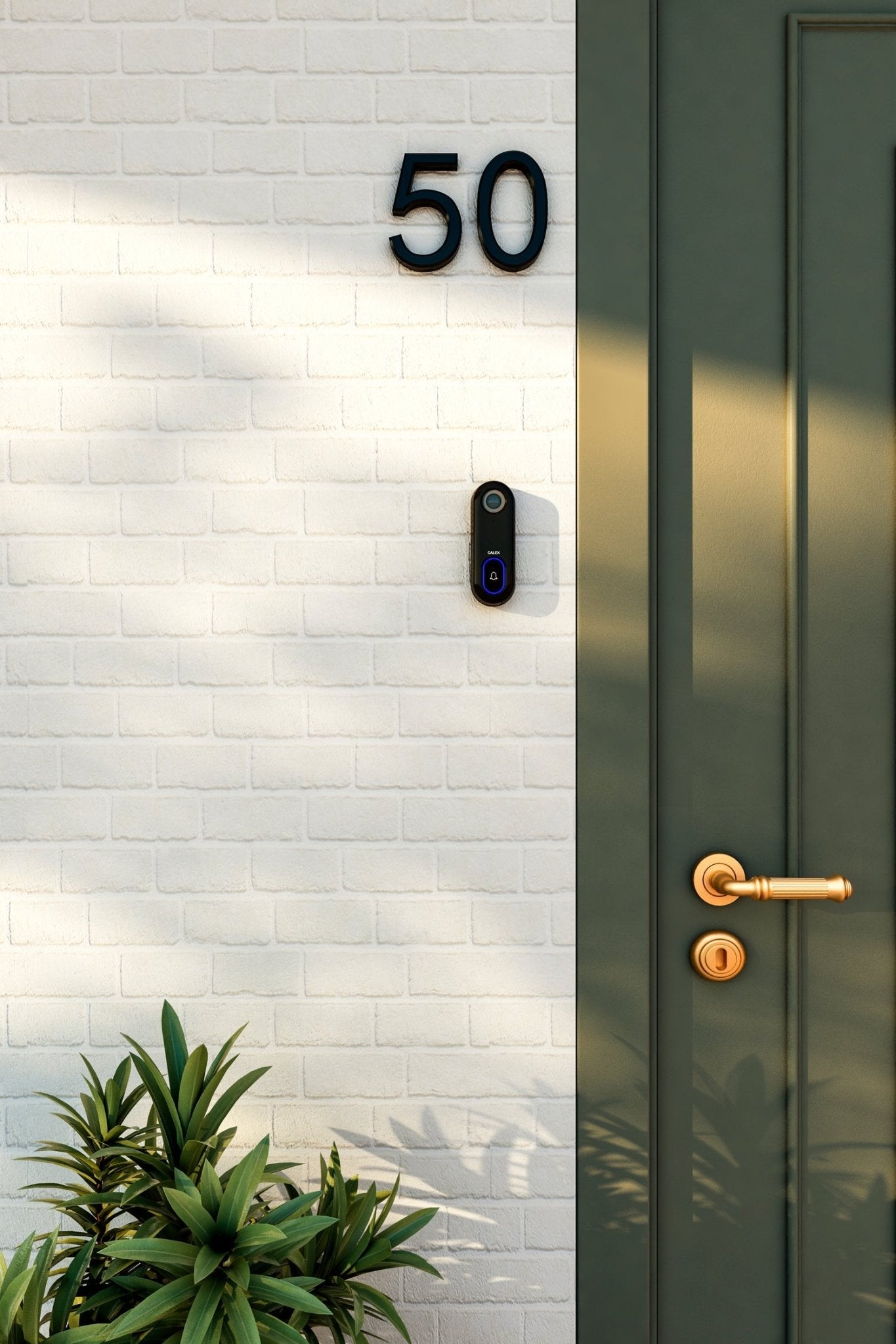 Calex Smart Doorbell with Camera - Full HD - Incl. Chime/Gong - Black