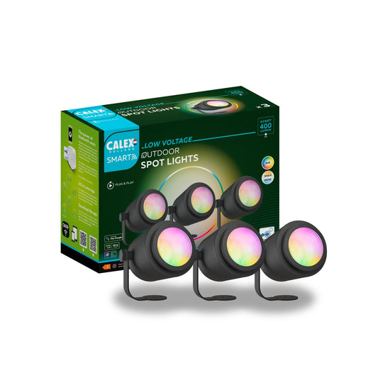 Calex Smart Ground Spots 24v - Set 3 - RGB+Warm White