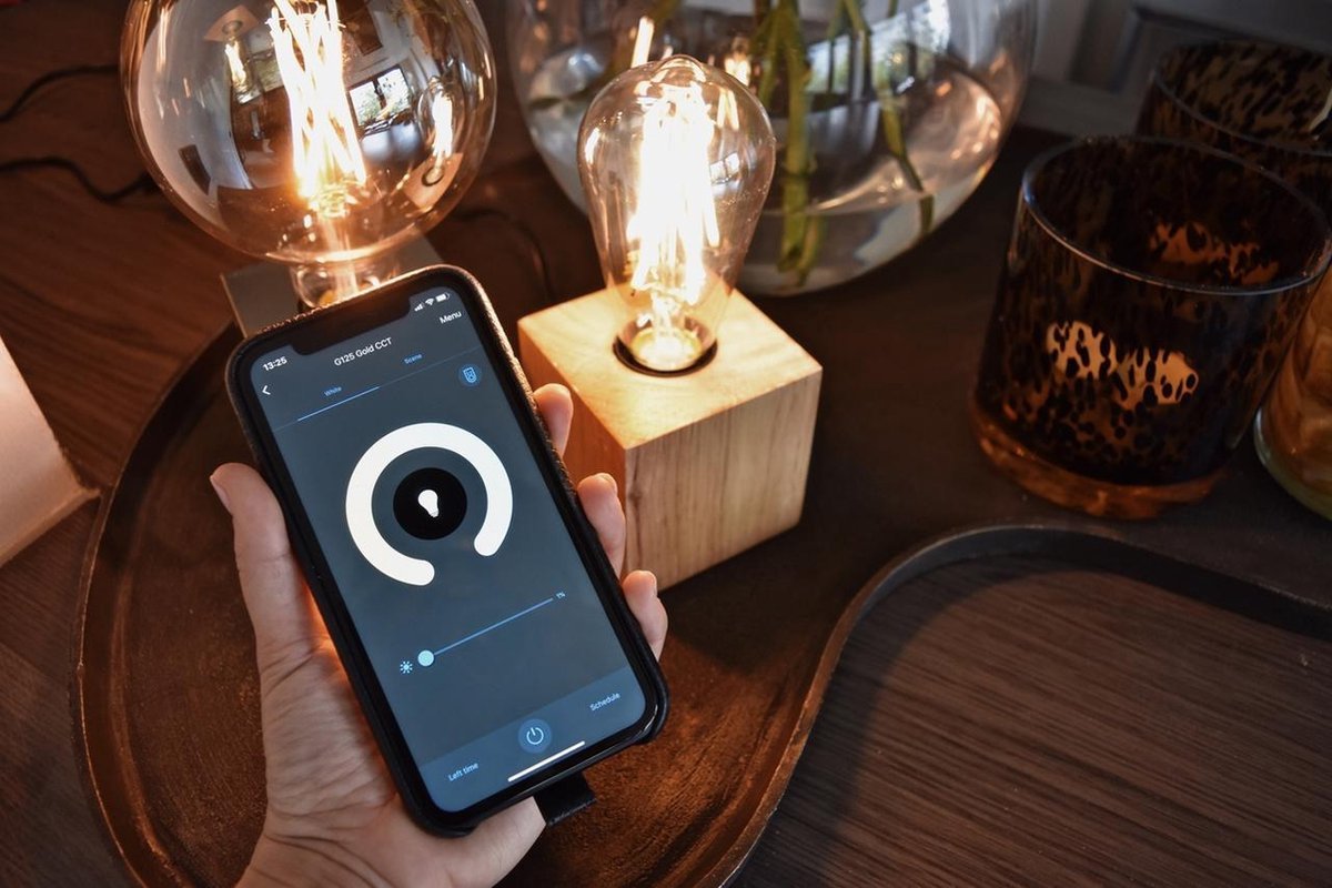 Calex Smart LED Bulb - E27 - Filament - G95 - Gold - Warm White - 7W