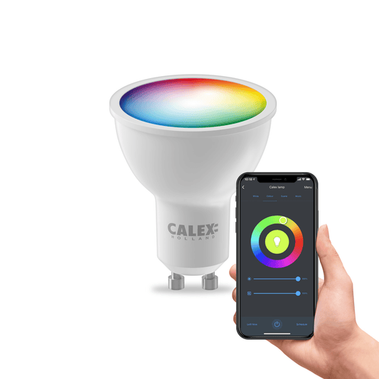 Calex Smart LED Lamp - GU10 - Wifi Light Source - RGB+WarmWhite - 4.9W