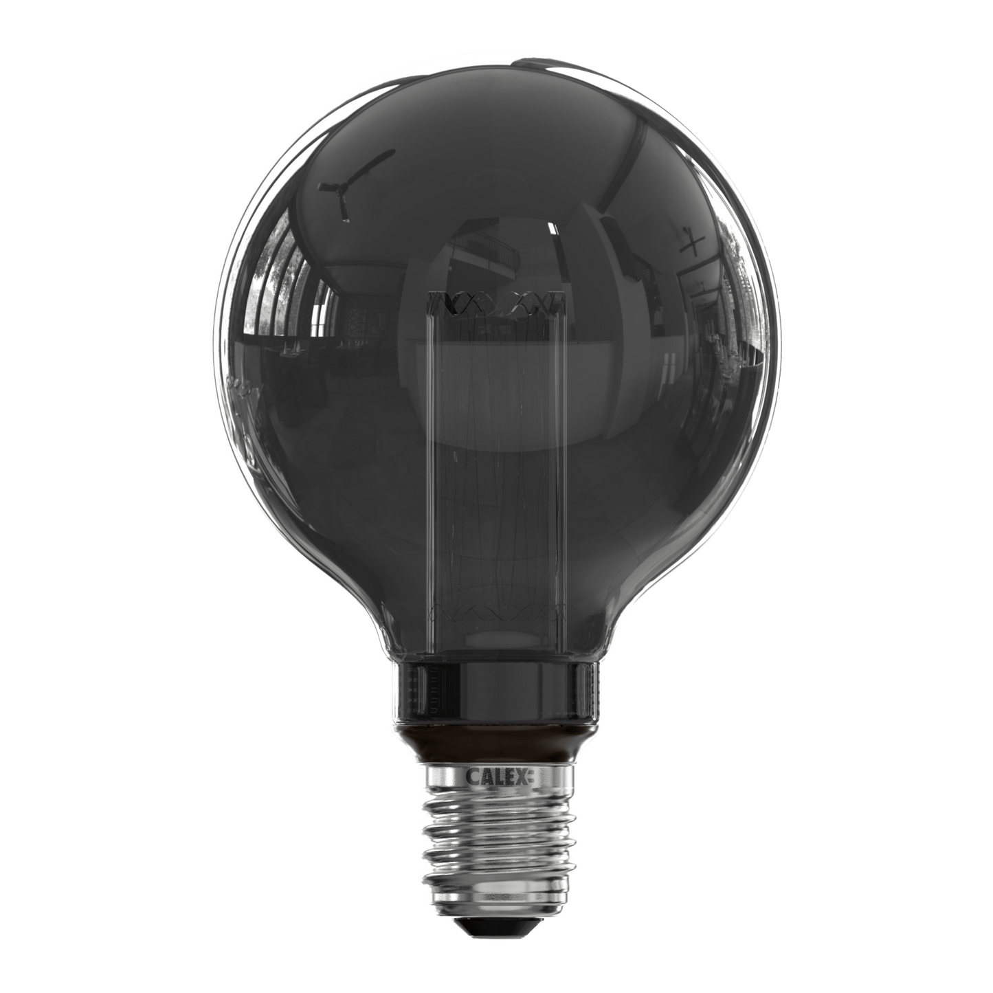 Calex Crown LED Bulb - E27 - G95 - Titanium - 3.5W - Dimmable