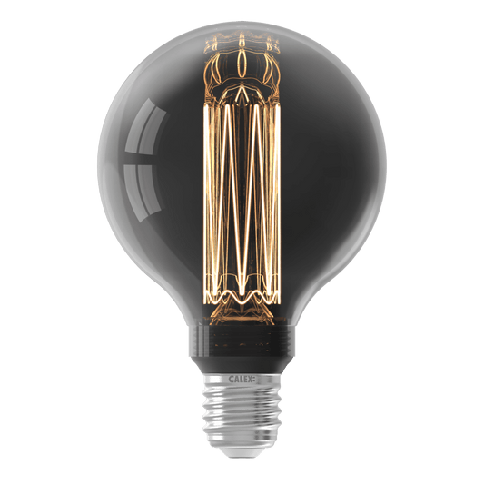 Calex Crown LED Bulb - E27 - G95 - Titanium - 3.5W - Dimmable