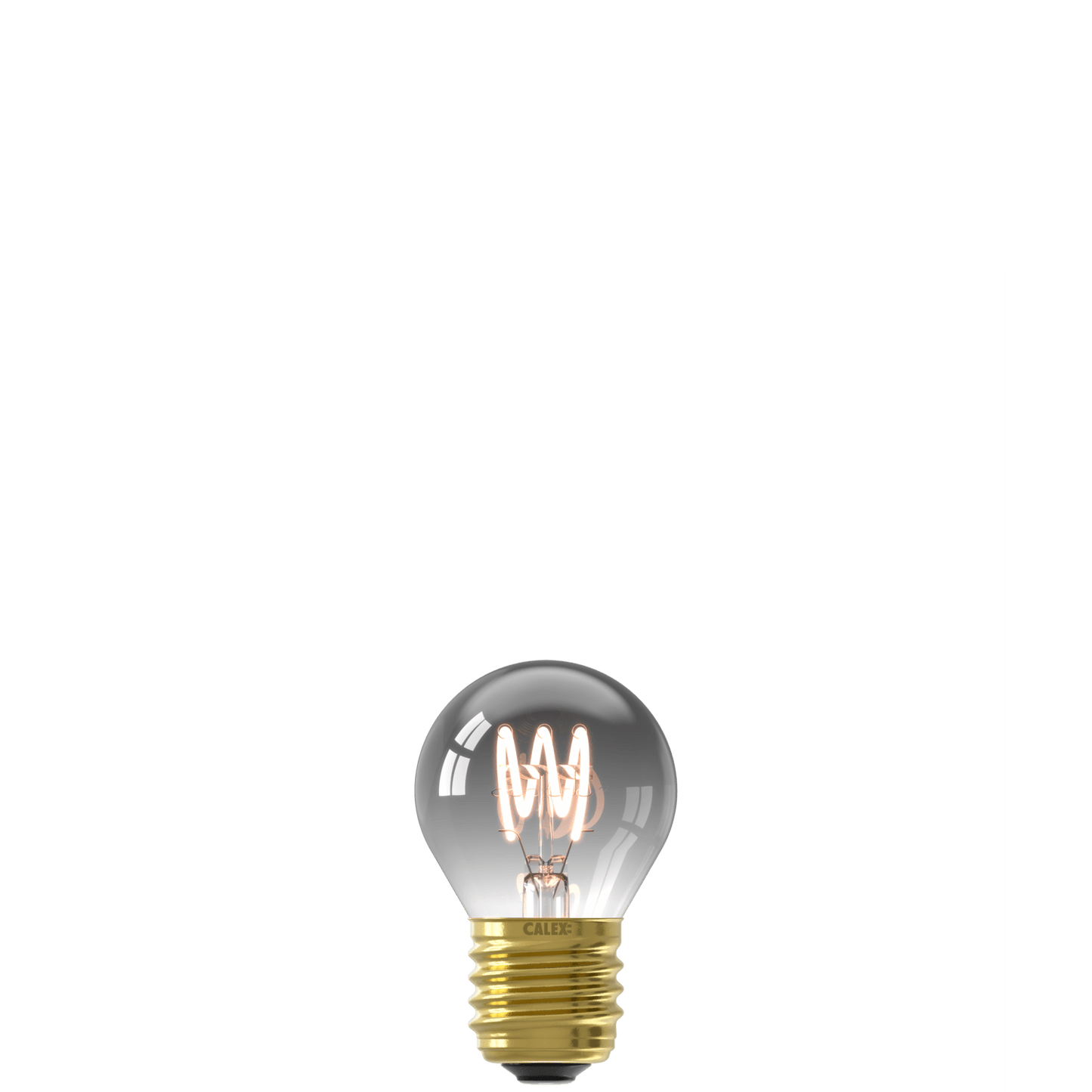 Calex Flex Filament LED Lamp - E27 - P45 - Titanium - 4W - Dimmable