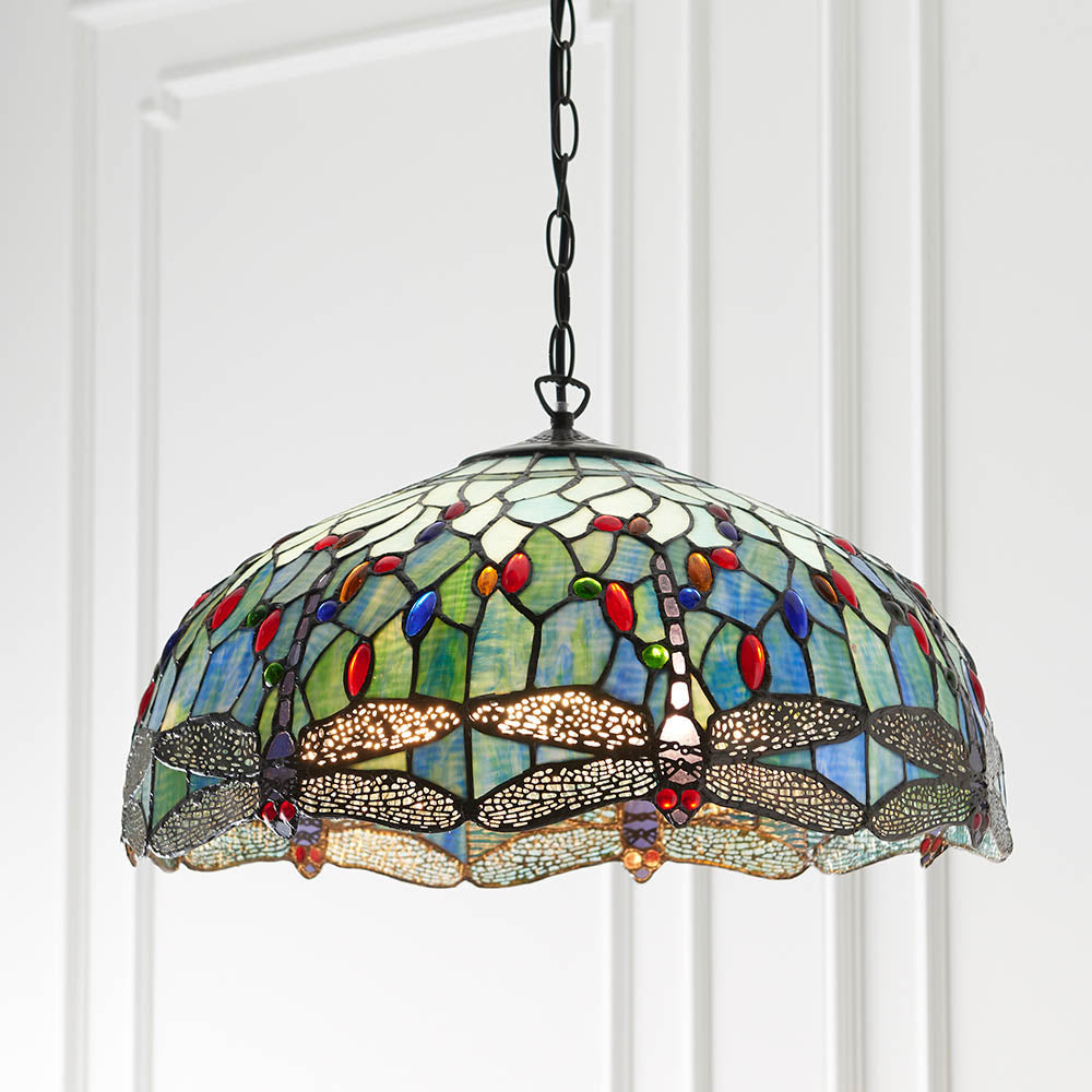 Dragonfly blue Large 3lt pendant