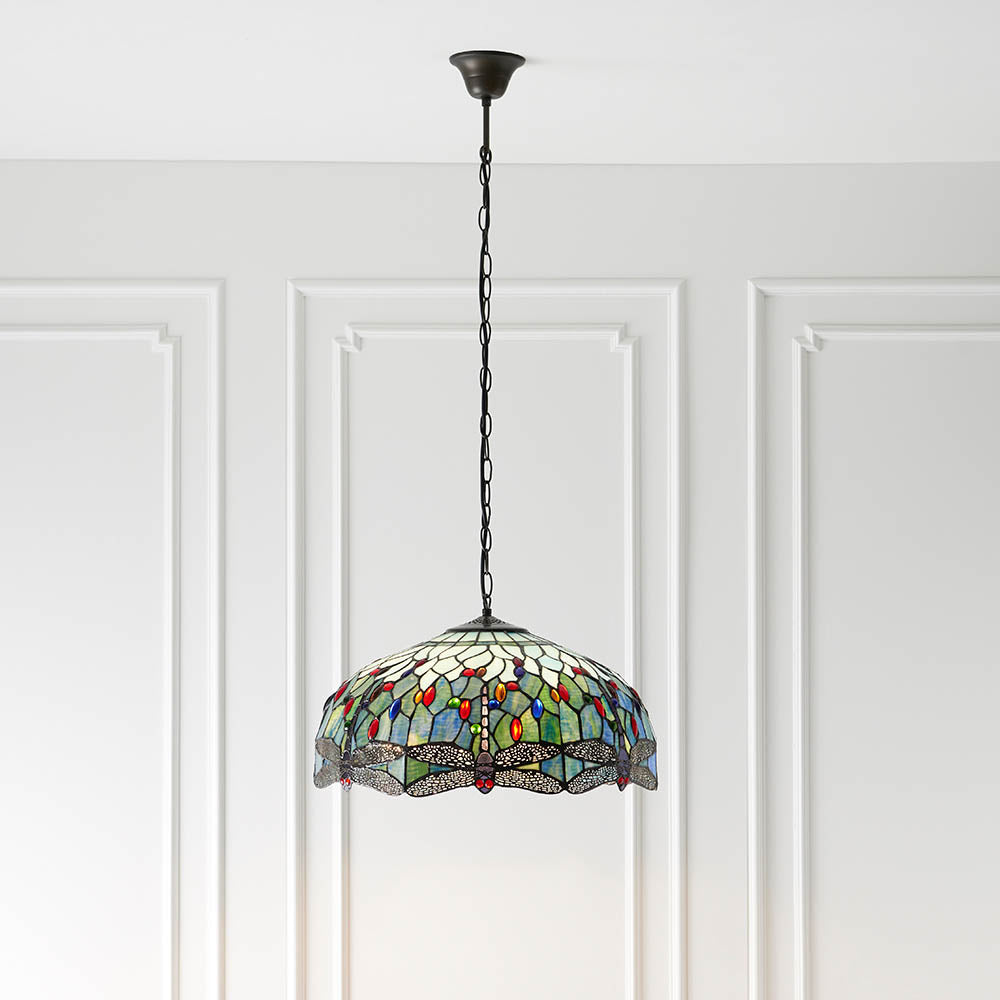 Dragonfly blue Large 3lt pendant