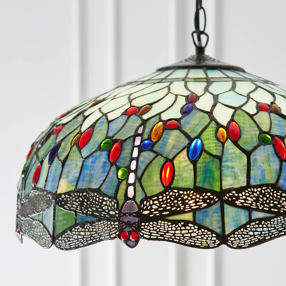 Dragonfly blue Large 3lt pendant