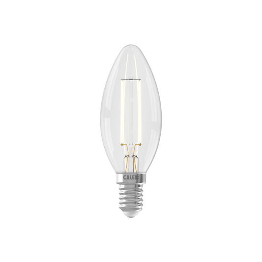 Calex Filament LED Lamp - E14 - B35 - Clear - 3.5W - Dimmable