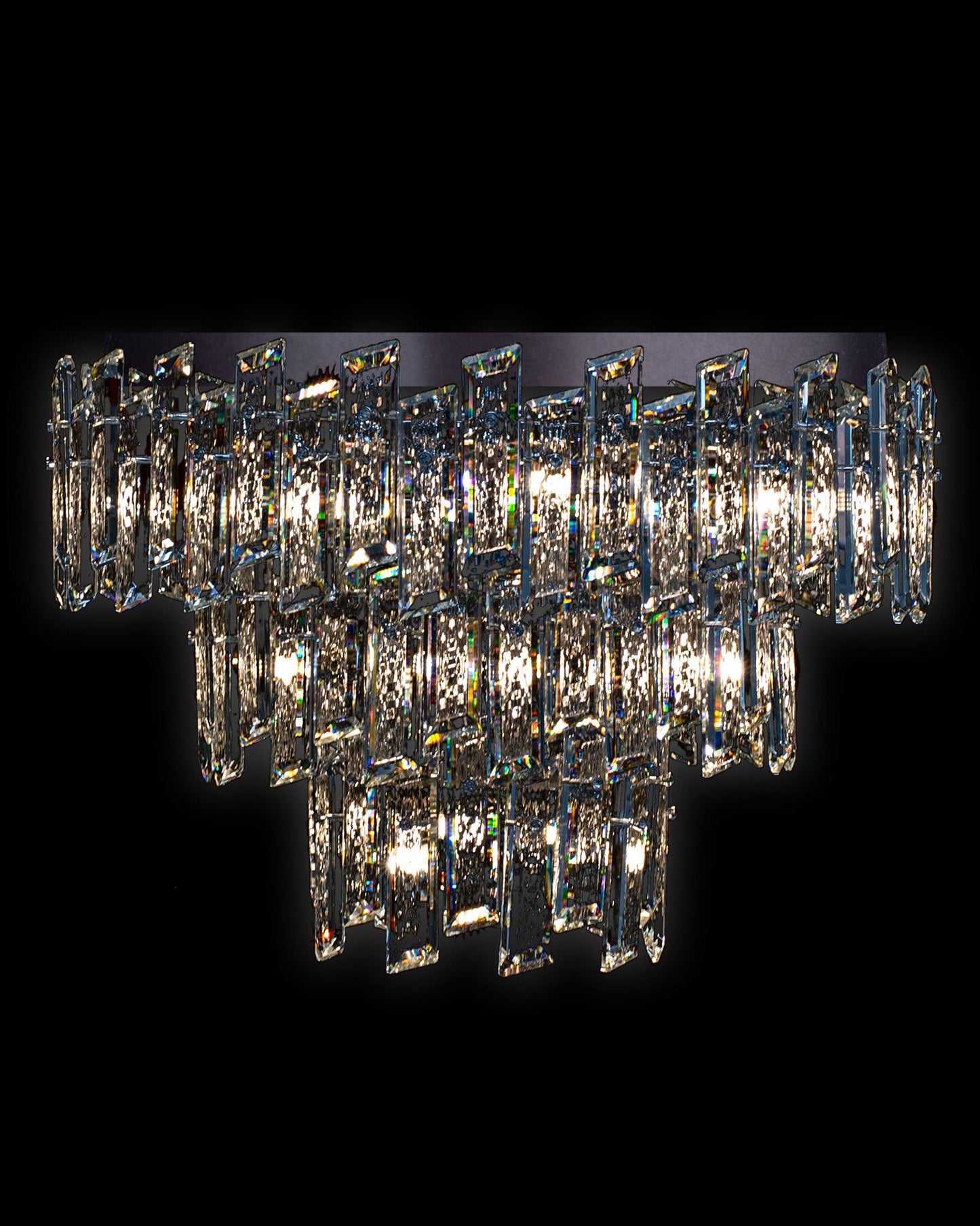 Crisiante Pendant 3 Tier 6/9Lt Chrome Light