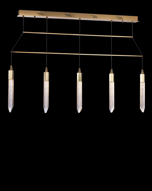 Shard 5Lt Bar Pendant Gold Light