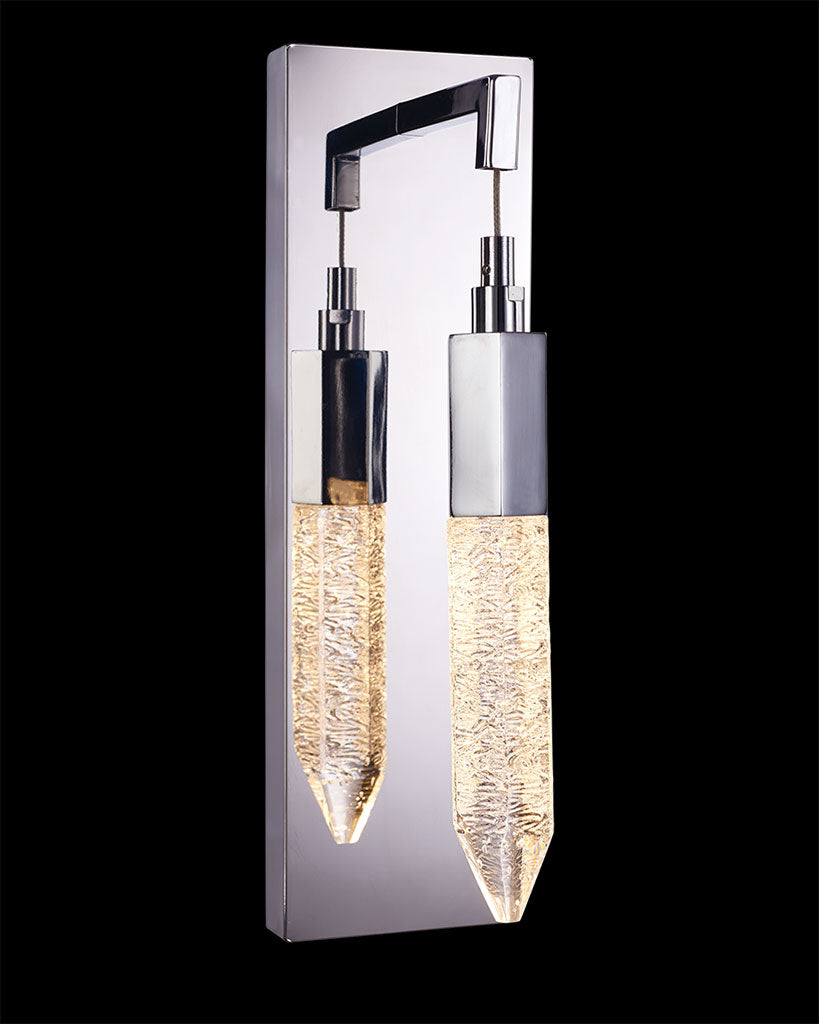 Shard Single Wall Chrome Light