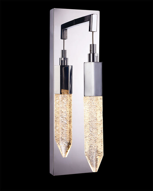 Shard Single Wall Chrome Light