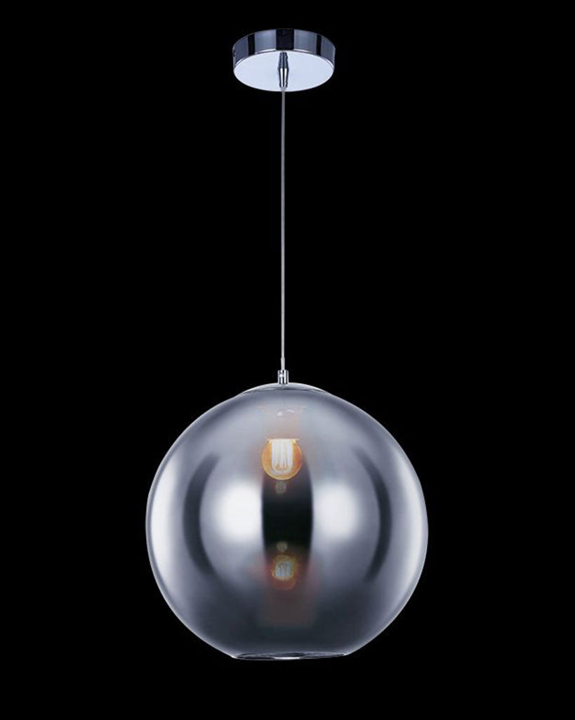 Oberon Small Pendant Chrome Light