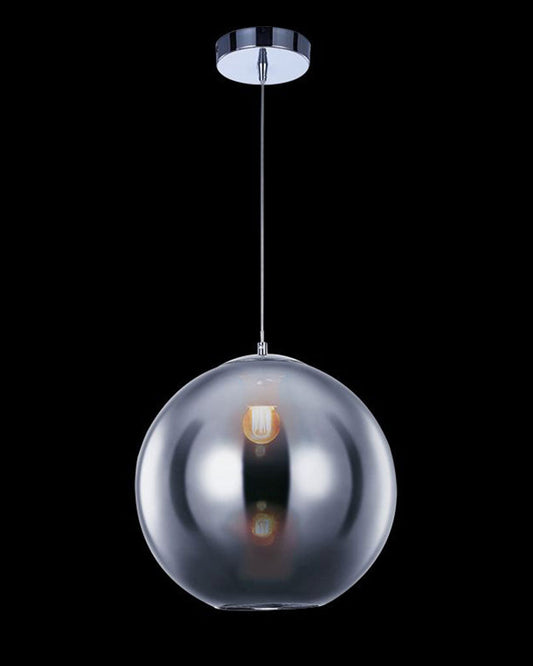 Oberon Small Pendant Chrome Light