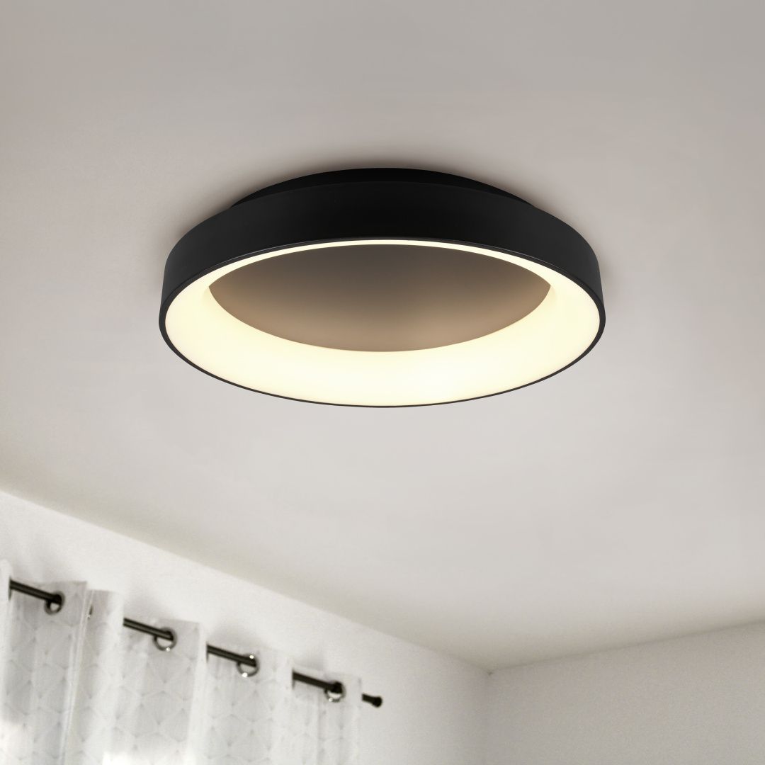Girona  - Ceiling lamp - Black Matt - Trio