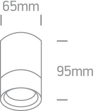 GU10 Outdoor Cylinders Die cast