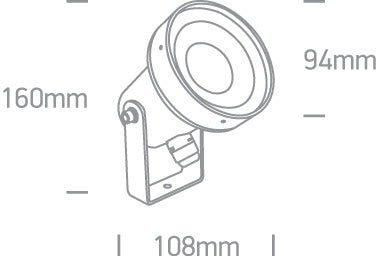 The GU10 Garden Round Spots Die cast