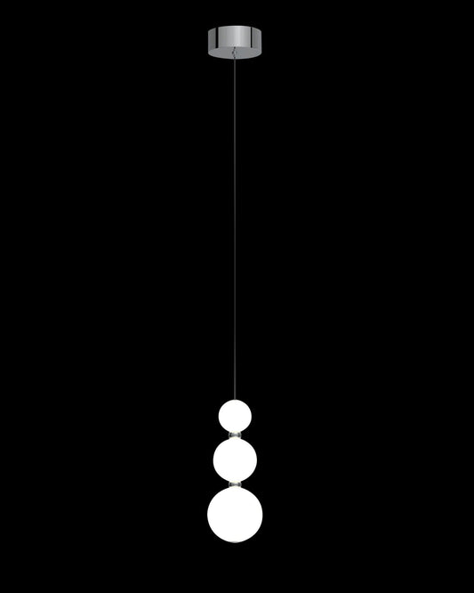 Pearl Single Pendant Chrome Light
