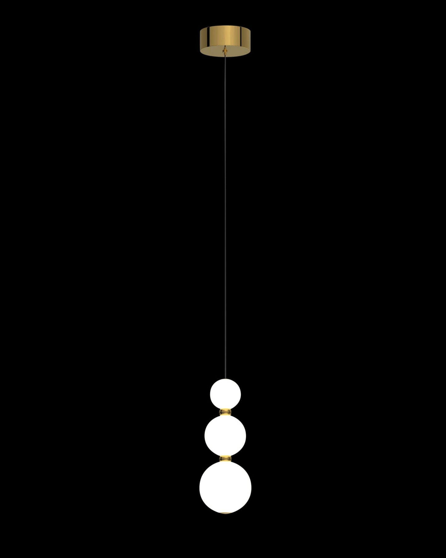 Pearl Single Pendant Gold Light