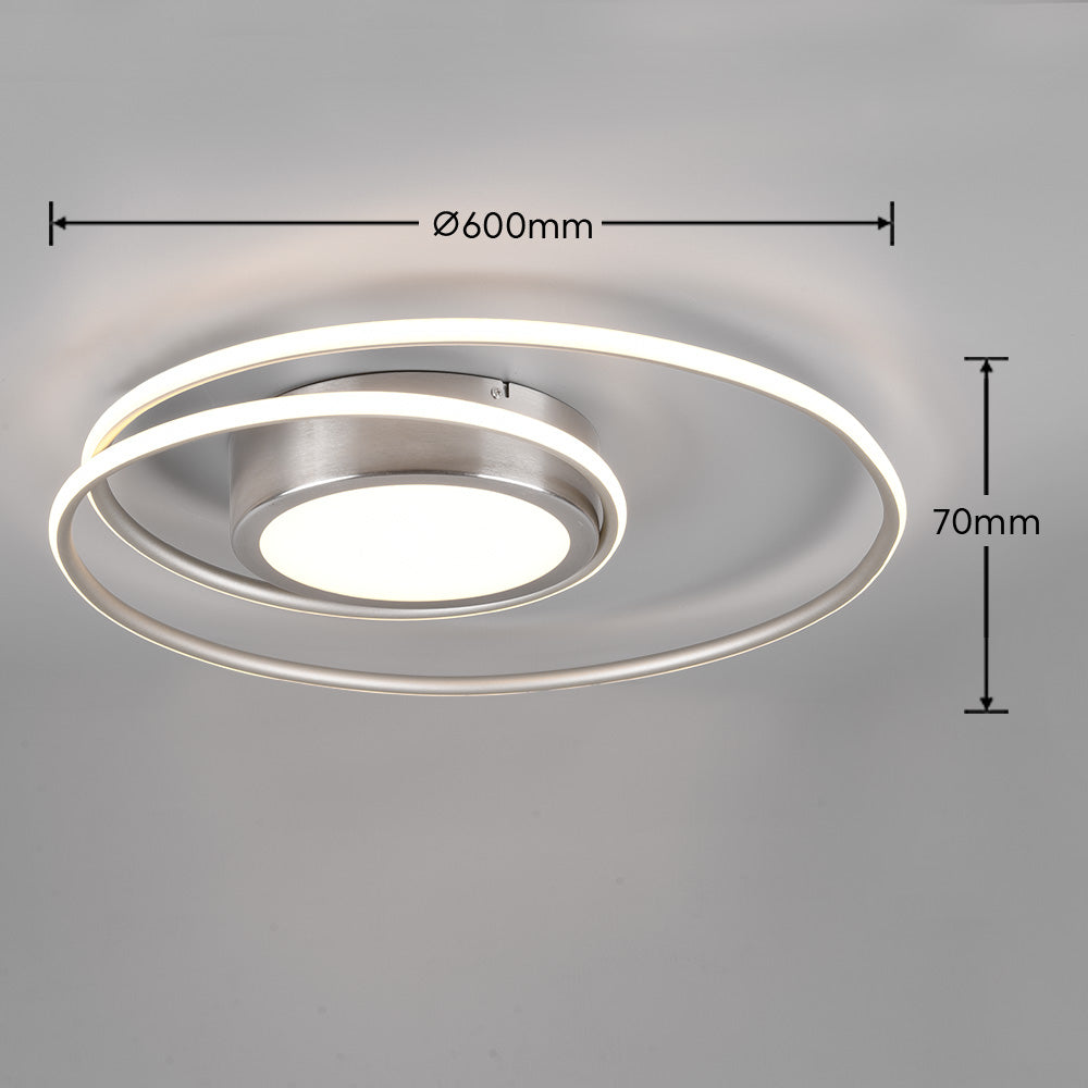 Yava  - Ceiling lamp - Nickel Matt - Trio