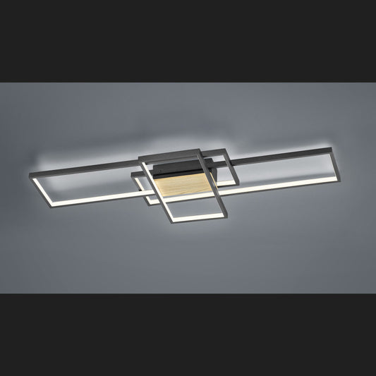 Tucson  - Ceiling lamp - Black Matt - Trio