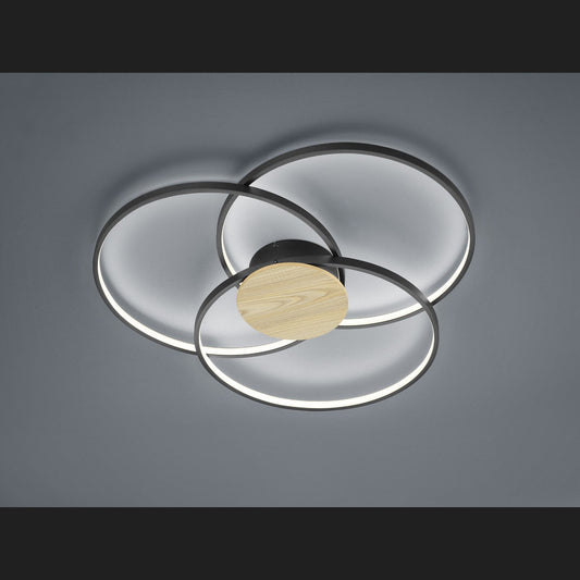 Sedona  - Ceiling lamp - Black Matt - Trio