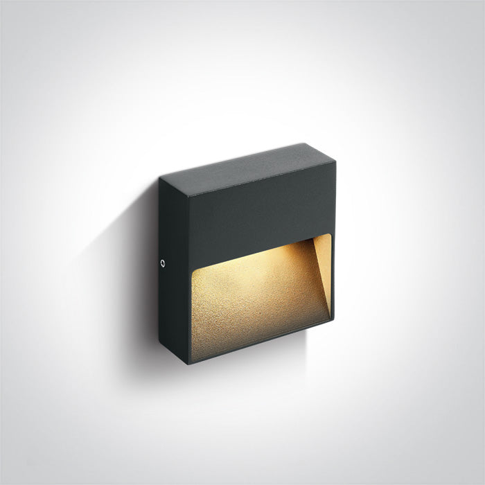 Square Indoor/Outdoor Wall Dark Lights Die cast