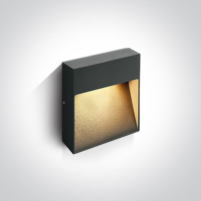 Square Indoor/Outdoor Wall Dark Lights Die cast