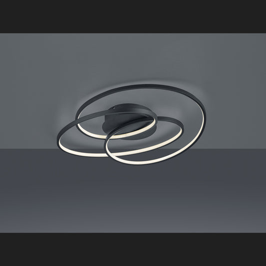 Gale  - Ceiling lamp - Black Matt - Trio