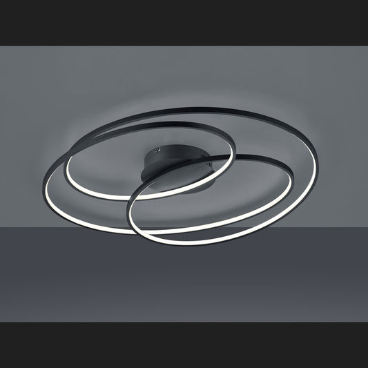 Gale  - Ceiling lamp - Black Matt - Trio