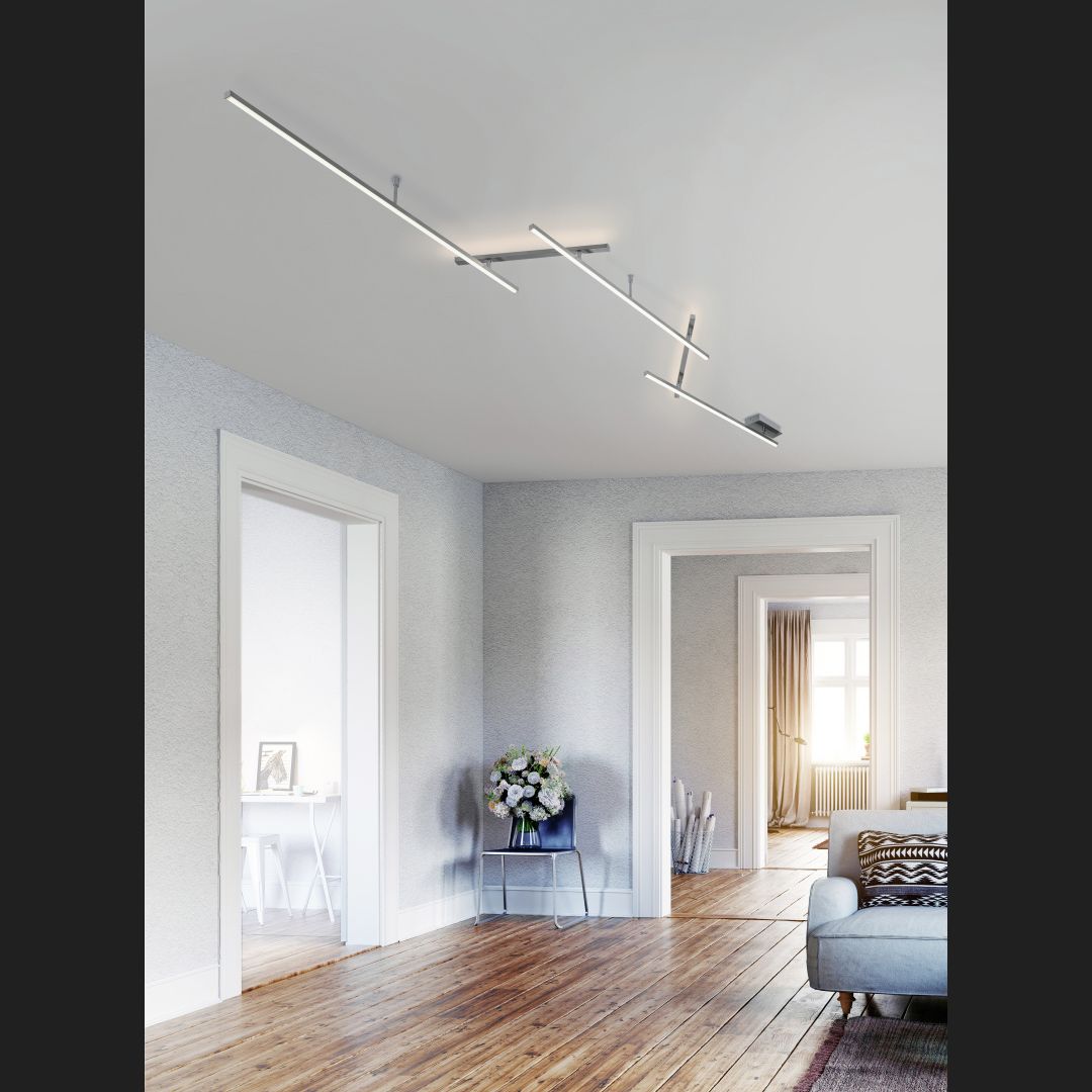 Indira  - Ceiling lamp - Nickel Matt - Trio