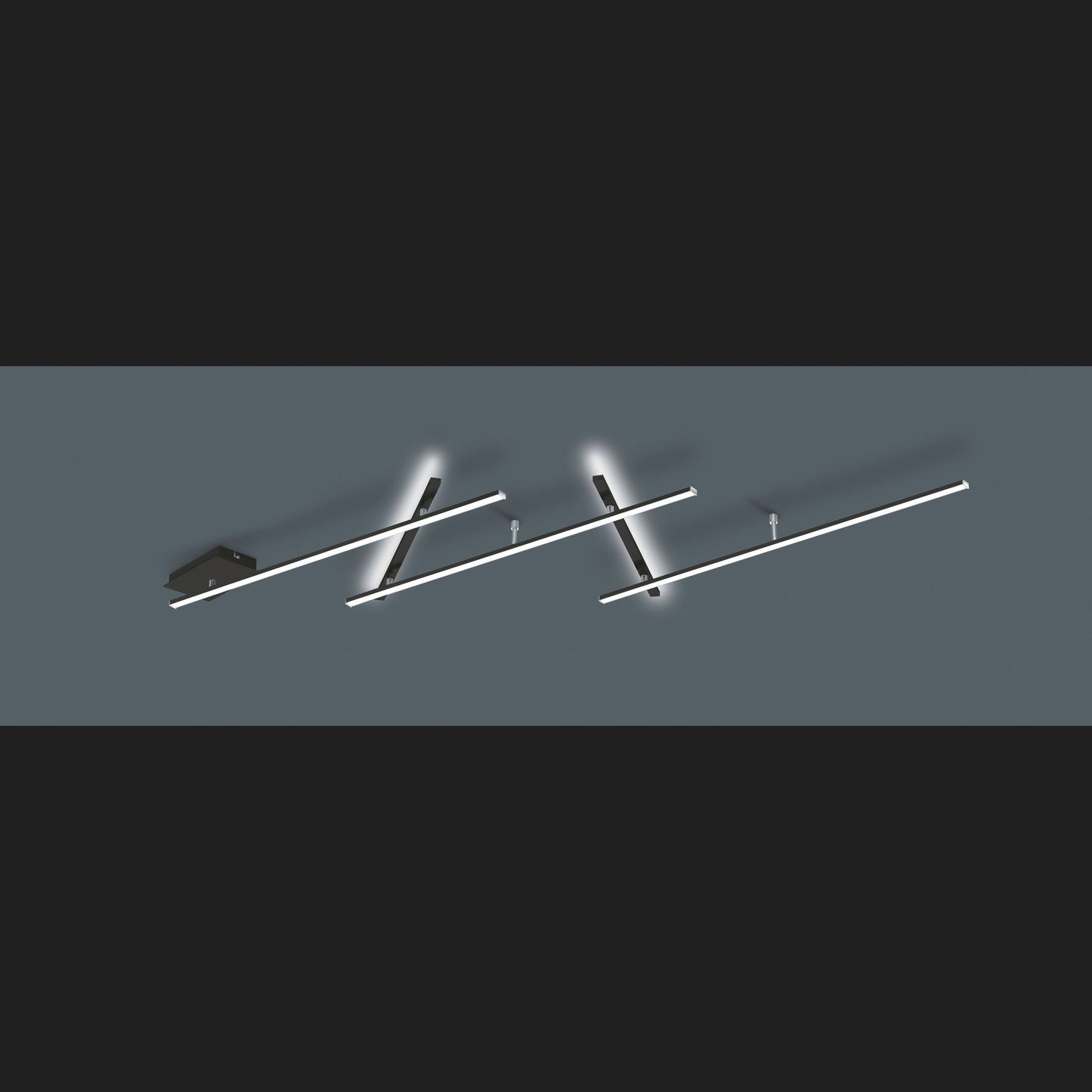 Indira  - Ceiling lamp - Black Matt - Trio