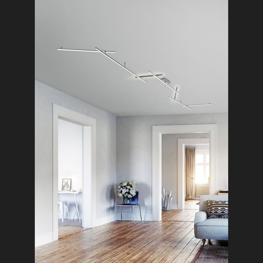 Indira  - Ceiling lamp - Nickel Matt - Trio