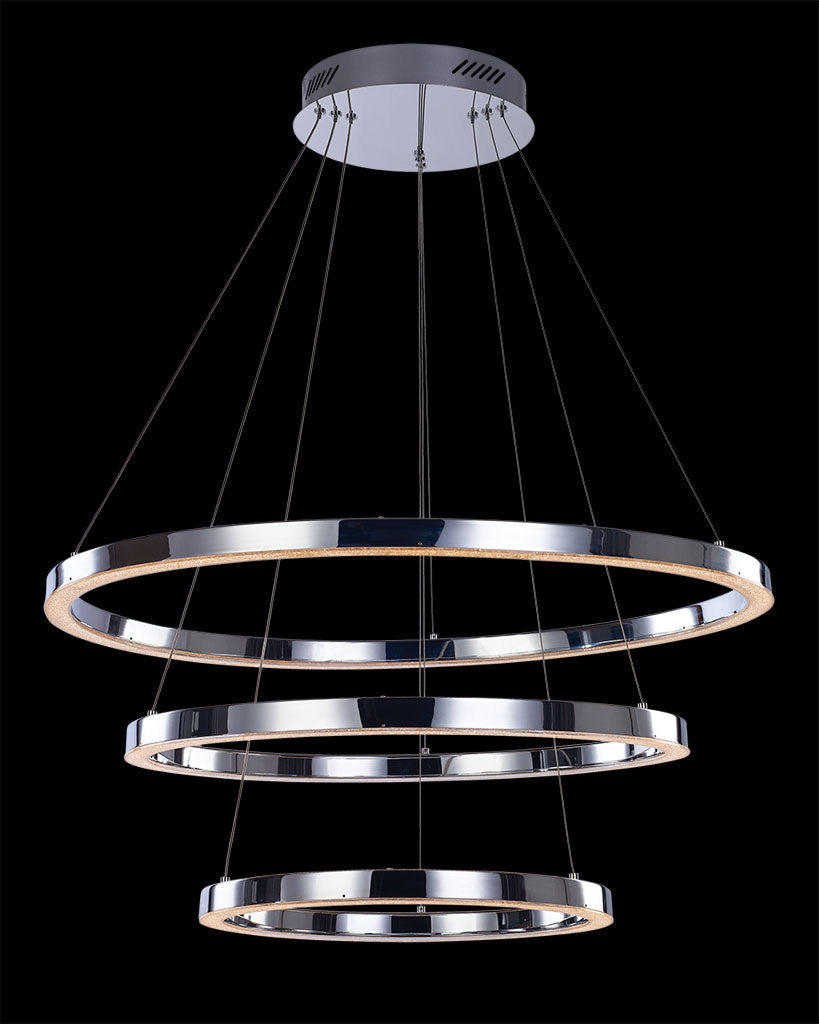 Cerchio Tripple Ring Pendant Light