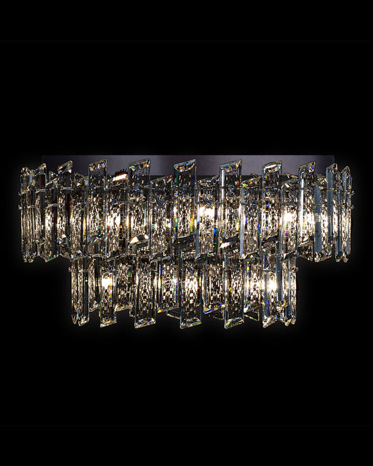 Crisiante Flush 2Tier 6/9Lt Chrome Light