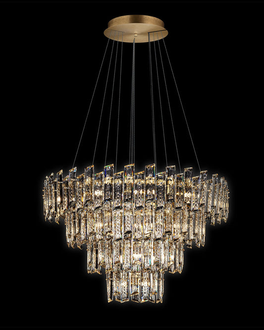 Crisiante Pendant 4 Tier 3/6/9/12Lt Gold Light