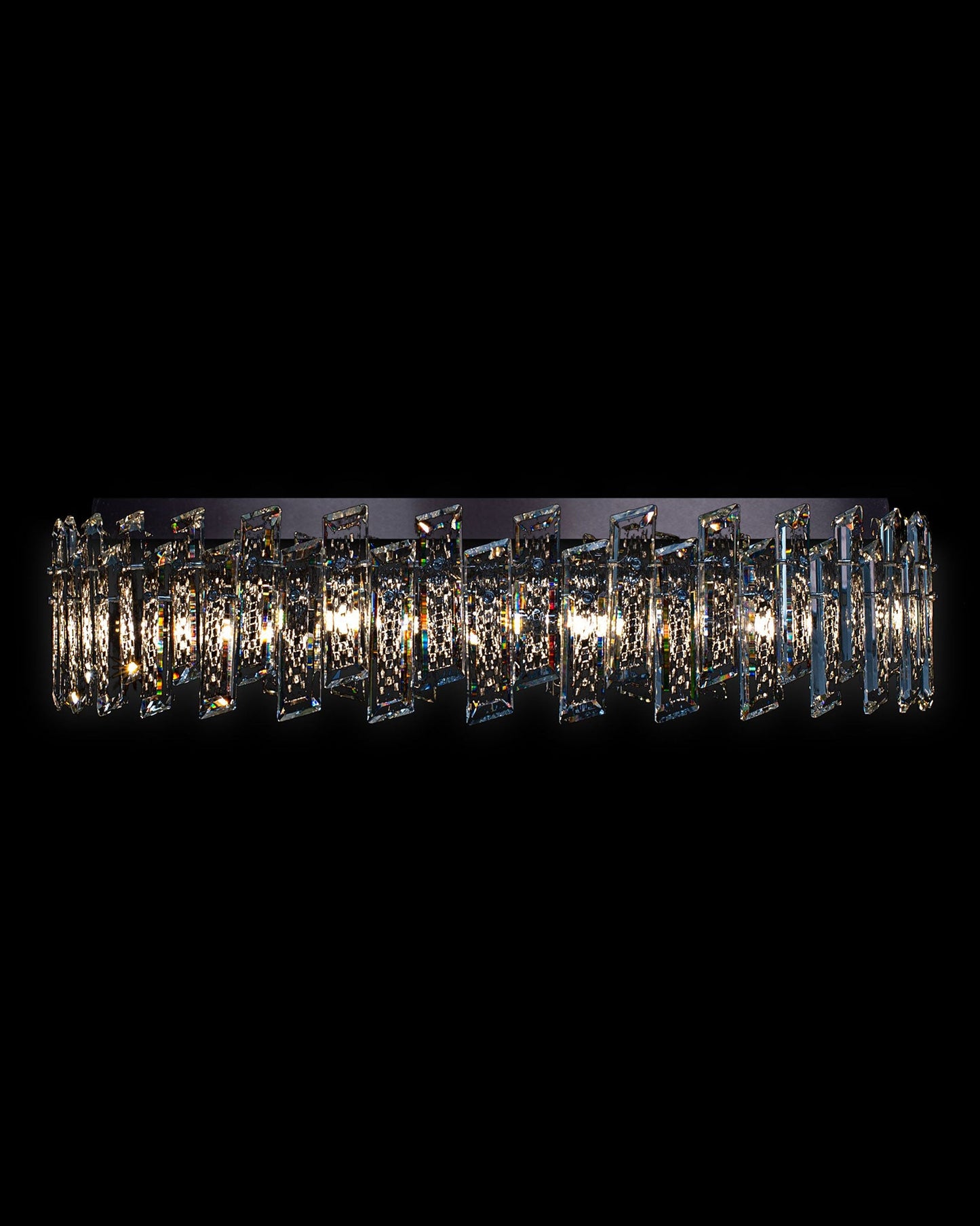 Crisiante Oval Pendant Large Chrome Light