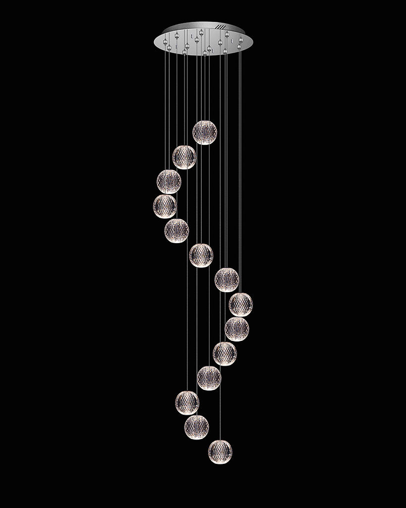 Diamante 14Lt Round Chrome Light