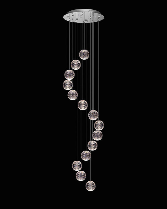 Diamante 14Lt Round Chrome Light