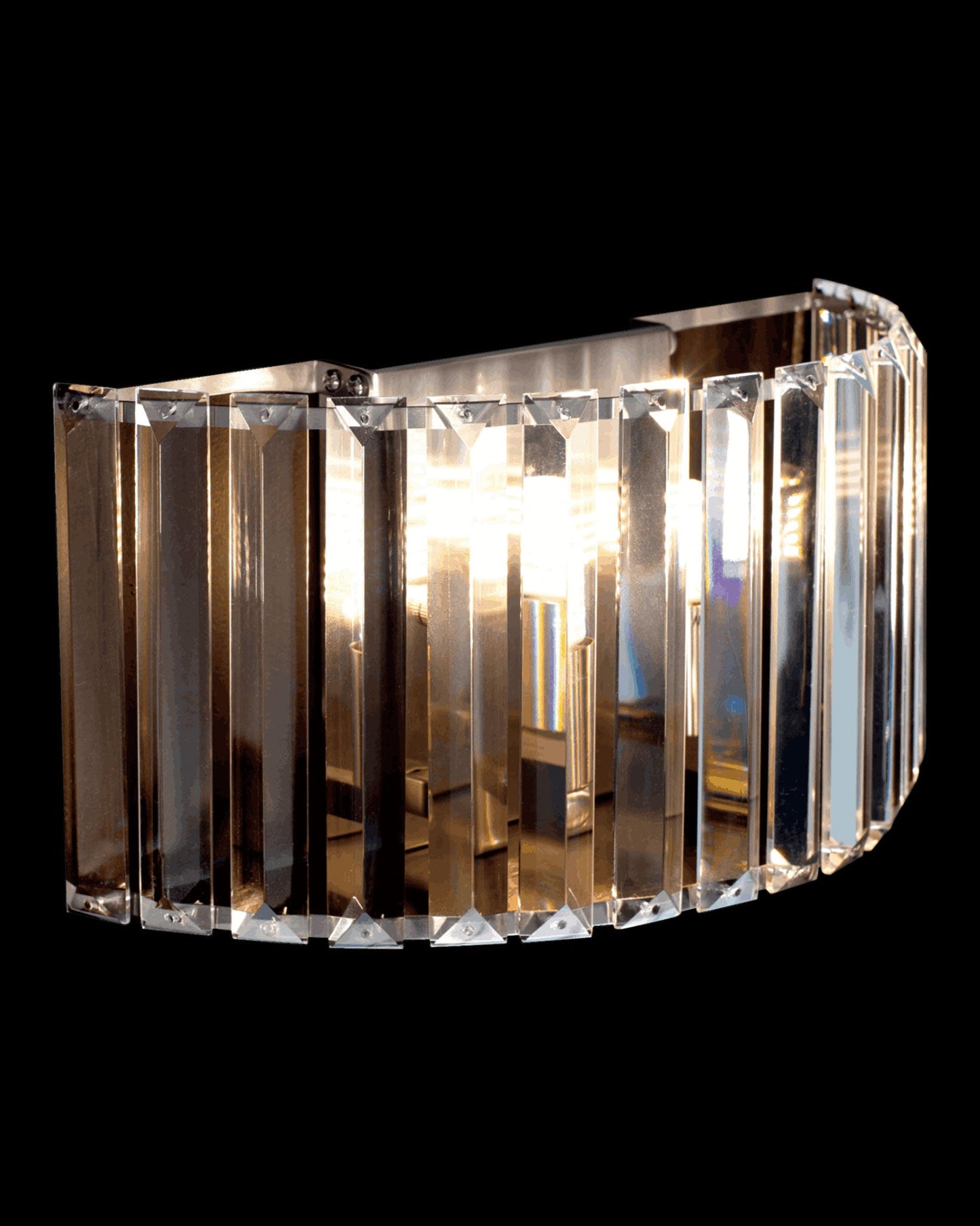 Crystalline Wall Light Satin Nickel