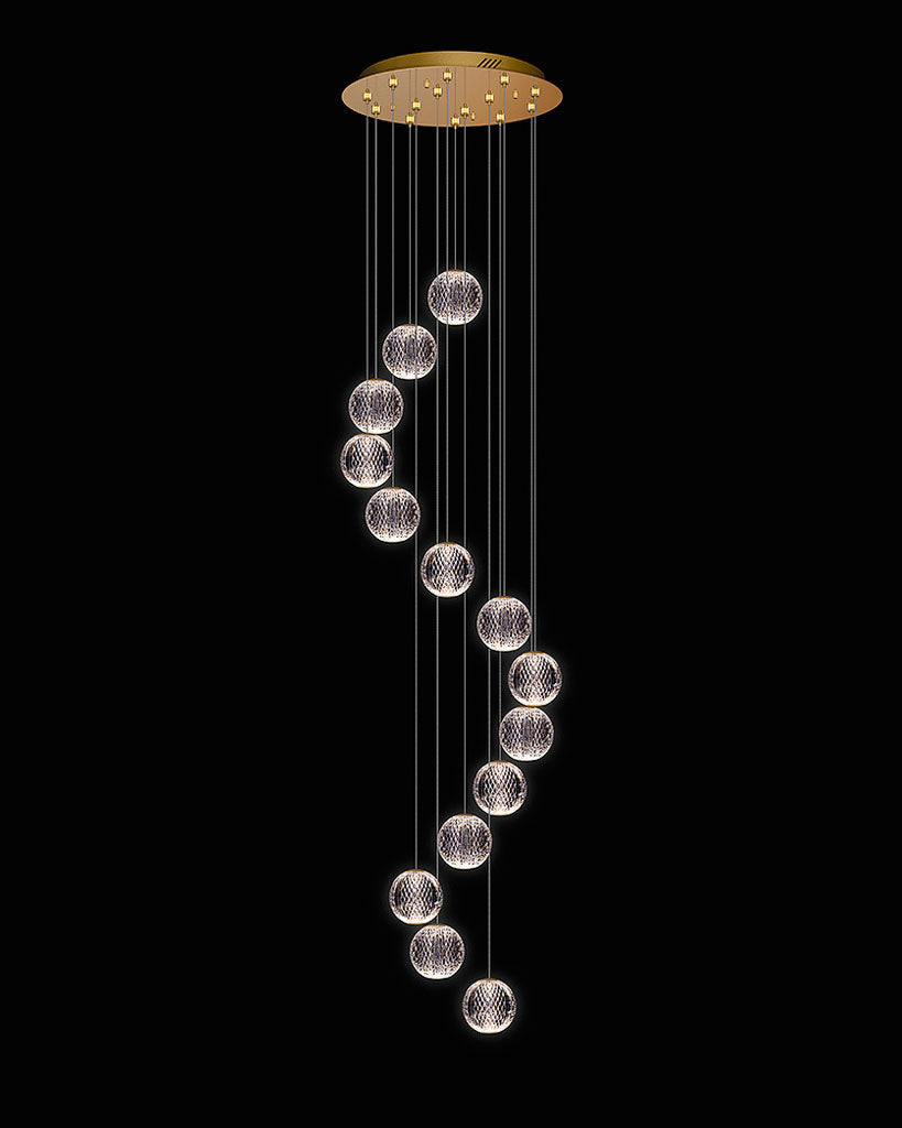 Diamante 14Lt Round Gold Light