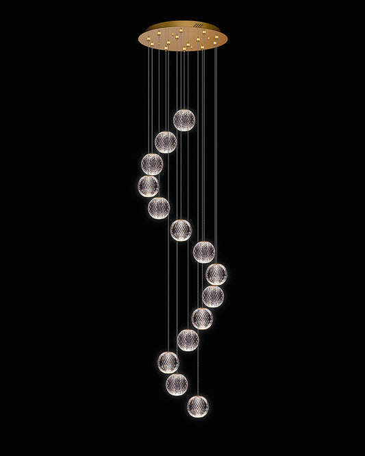 Diamante 14Lt Round Gold Light