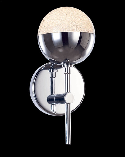 Eclipse Single Wall Chrome IP44 Light