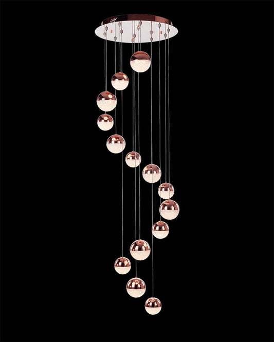 Eclipse 14Lt Pendant 3M Copper Dimmable Light