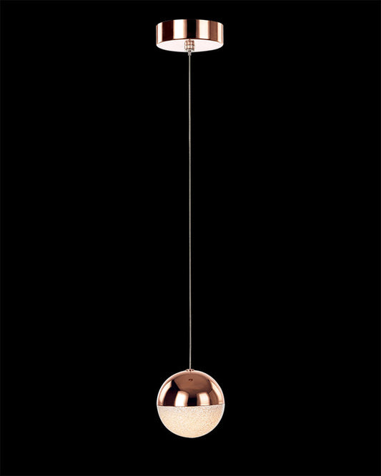 Eclipse Single Pendant Copper Light