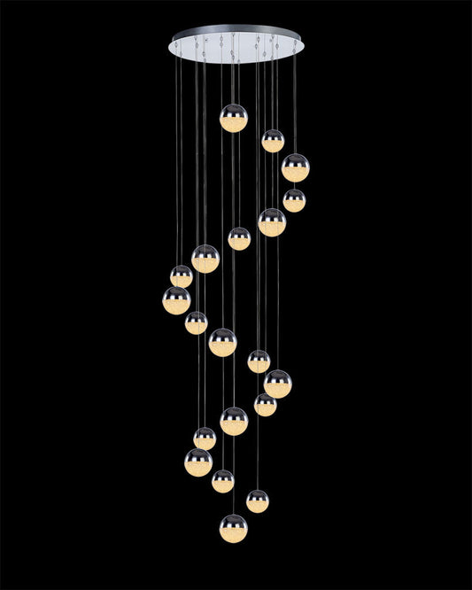 Eclipse 20Lt Pendant 4M Chrome Dimmable Light