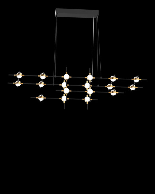 Molecular 18Lt Pendant Black With Gold Model C Light