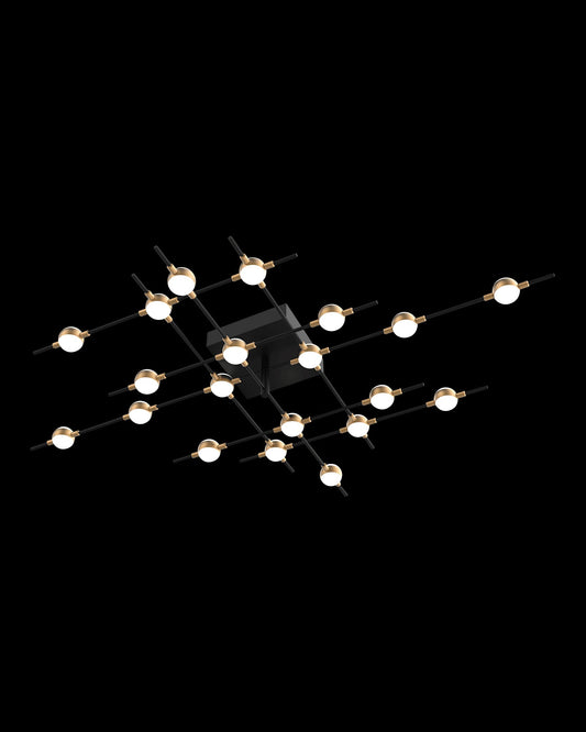 Molecular 20Lt Ceiling Black With Gold Model E Light