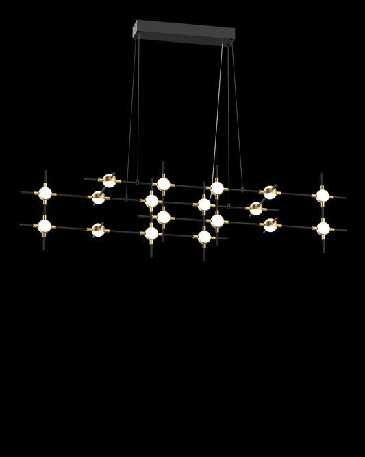 Molecular 18Lt Pendant Black With Gold Model D Light